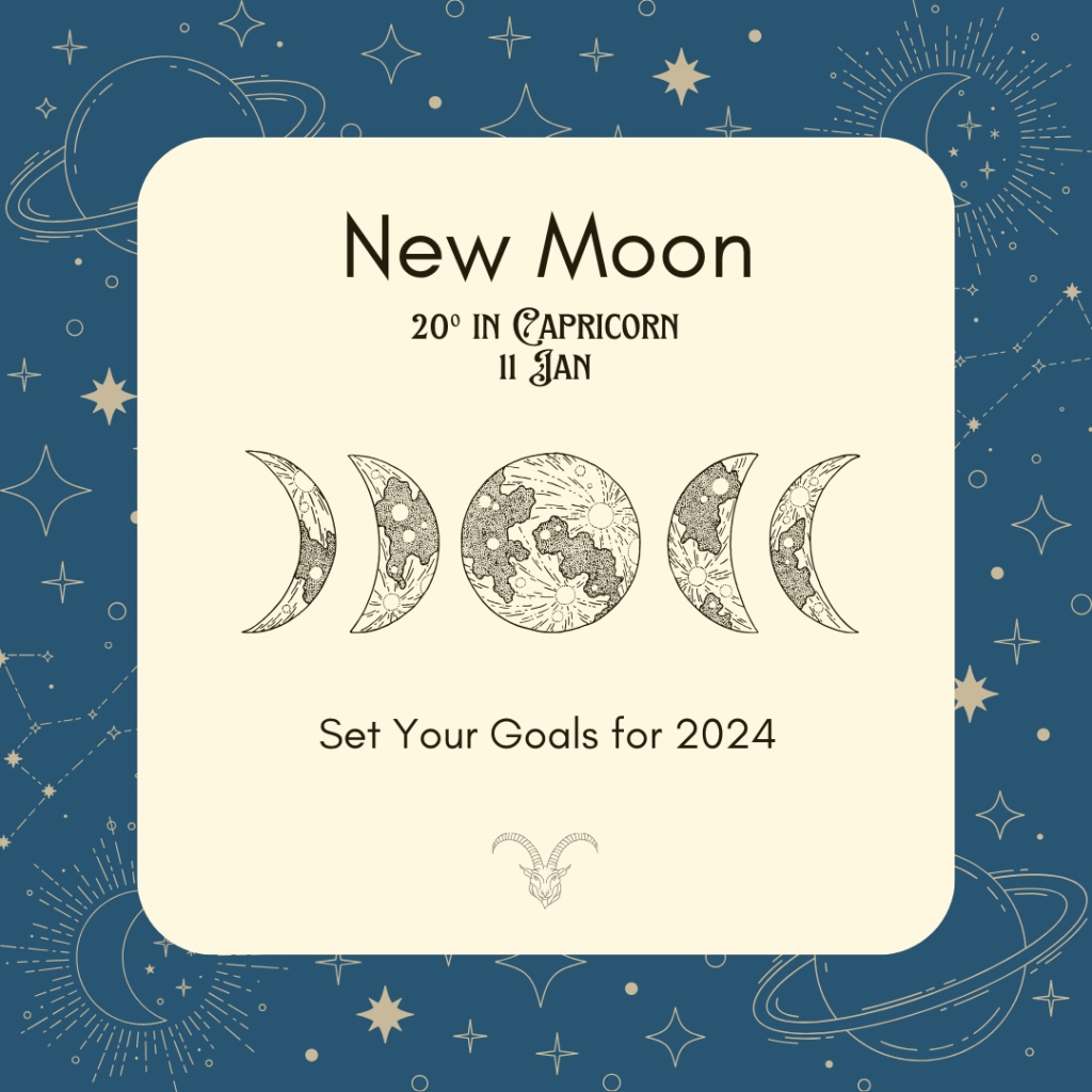 【 Week Ahead ： 7 – 13 Jan】 New Moon in Capricorn&nbsp;山羊座新月